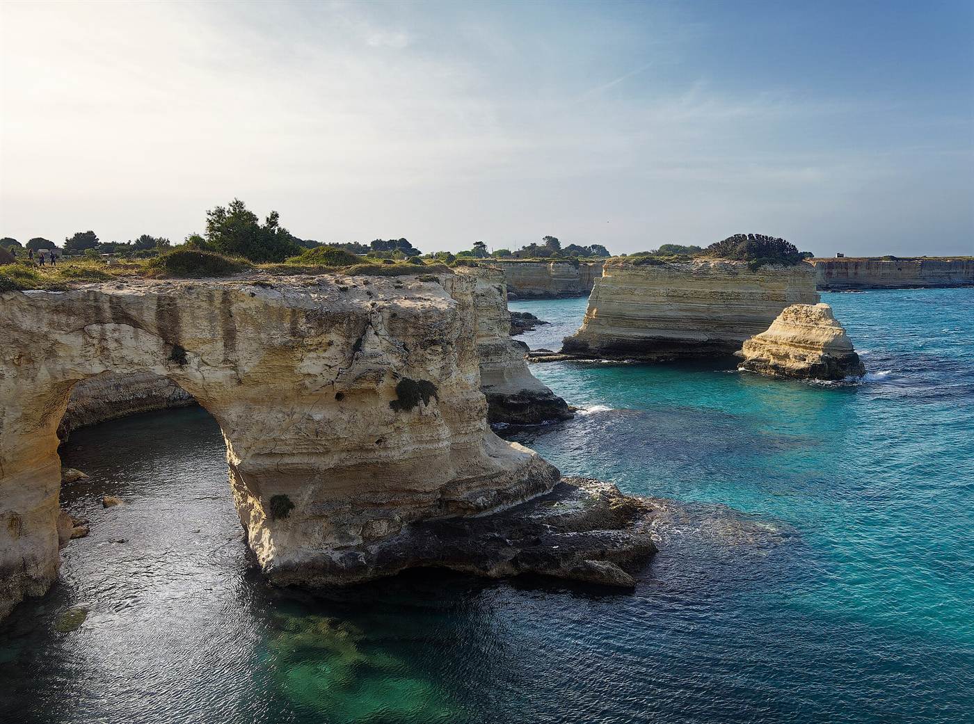 Faraglioni di Torre Sant'Andrea sulla costa adriatica salentina